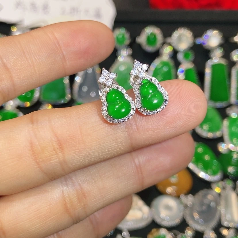 【闪购商品】翡翠未镶嵌耳饰天然翡翠