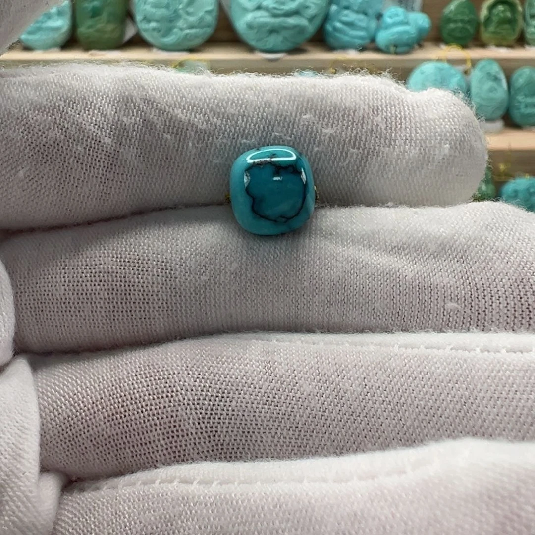 未镶嵌绿松石老型珠9.7x9.1mm