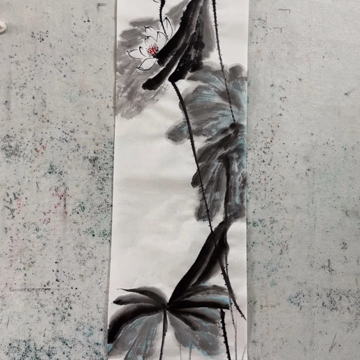 国画条屏国画手绘作品