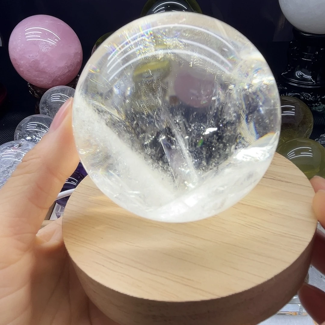 水晶未镶嵌珠宝半成品7.08公分