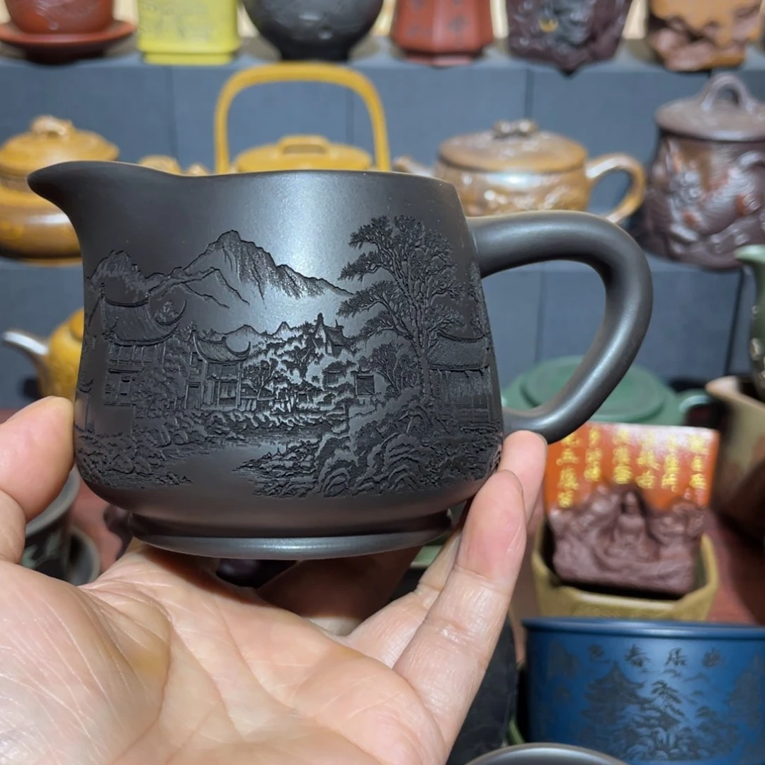 原矿紫砂手工主人杯