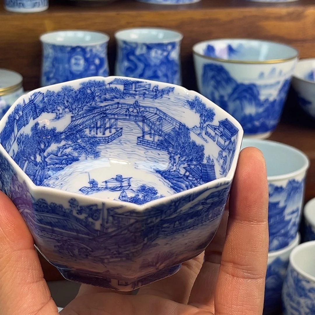 维***r摆件陶手工手绘清明上河图