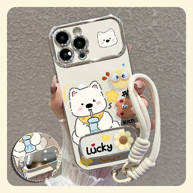 【苹果/华为/oppo/vivo/小米】适用西高地饼干大视窗手机壳防摔可爱