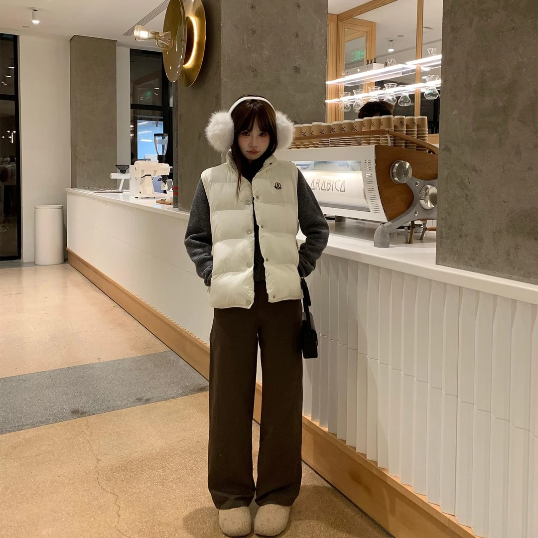 D YANGJUN 秋冬氛围感通勤好穿百搭直筒裤女高腰宽松阔腿休闲裤子