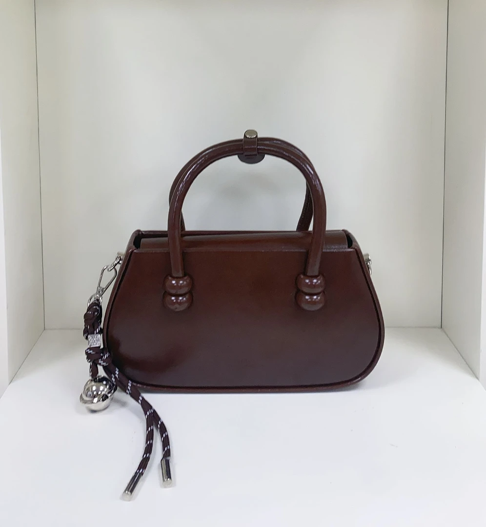 80101#棕色【尺寸：长23宽5.5高12】潮流轻奢百搭时尚女士单肩包