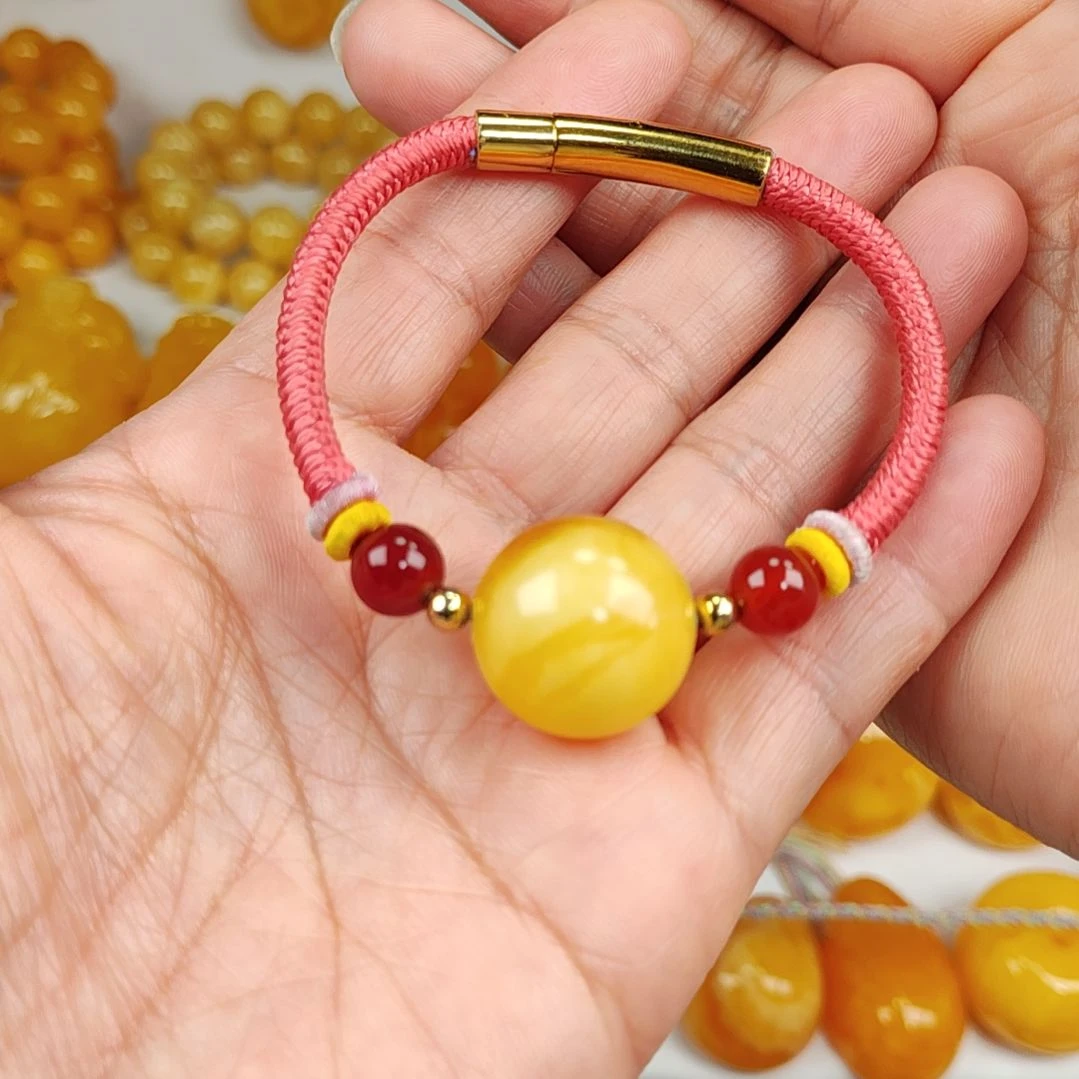 琥珀手链未镶嵌手链