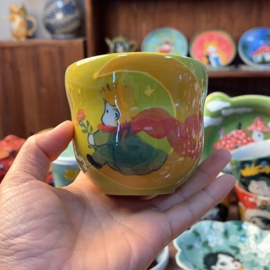 瓦当景德镇釉下手绘陶瓷