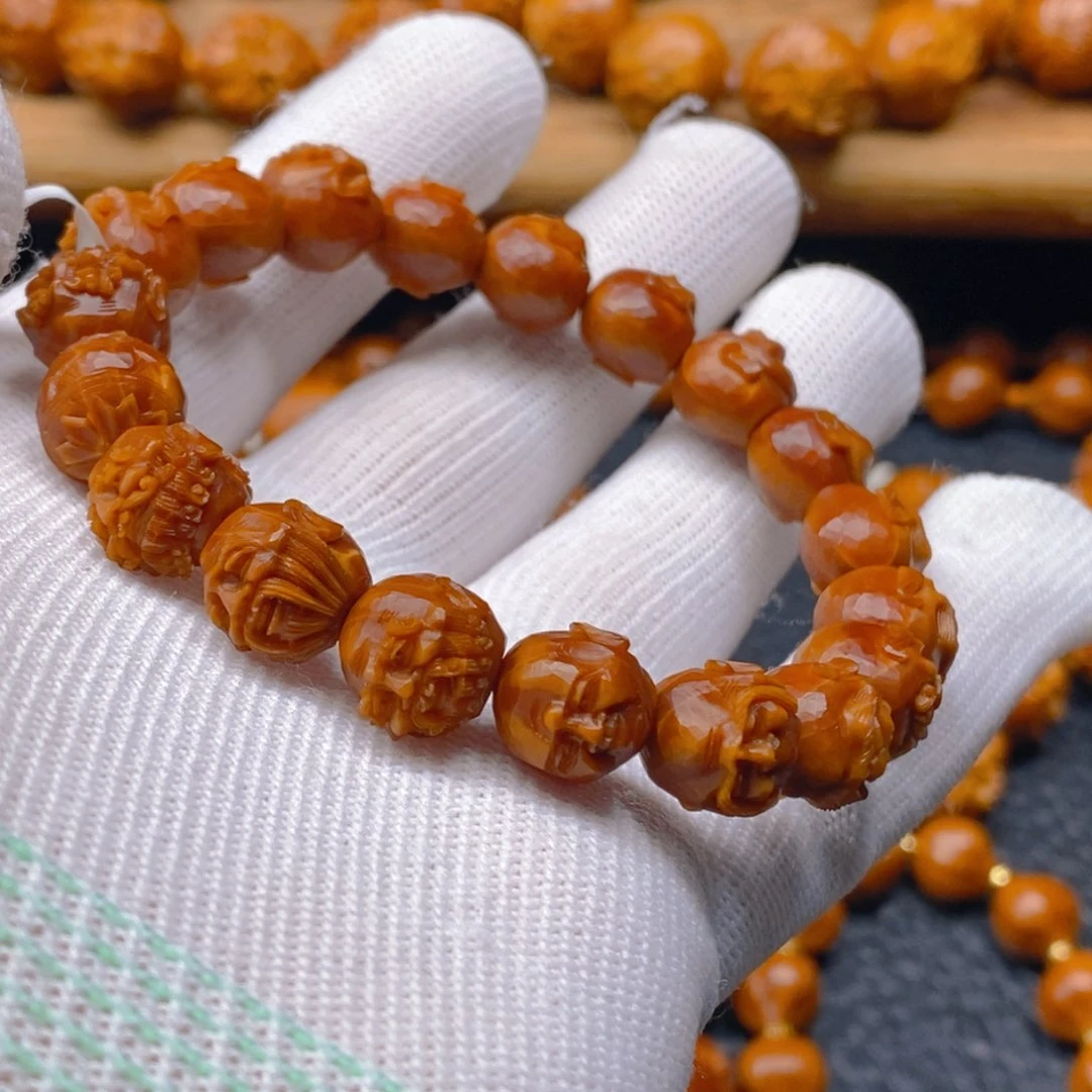 手串/手链橄榄核许忠英许静健11×11铁核钻石面罗汉