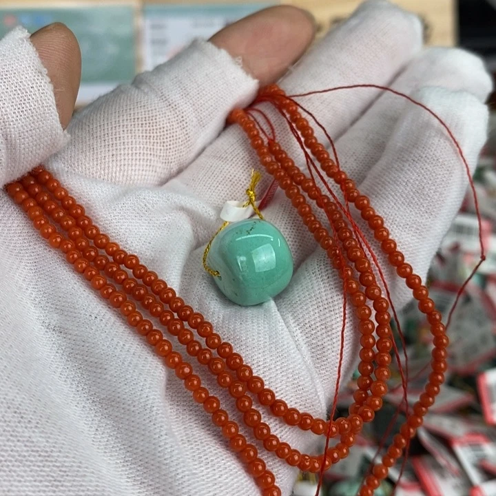 【闪购商品】绿松石珠宝奇石未镶嵌虹*墨