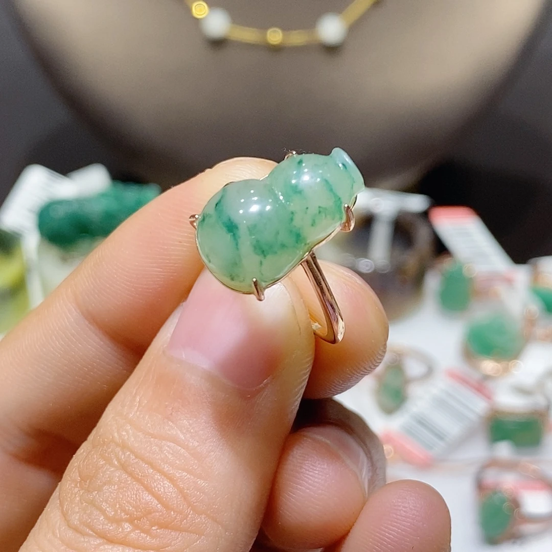 独山玉银S925镶嵌吊坠