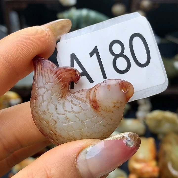 和田玉（糖玉）未镶嵌车挂