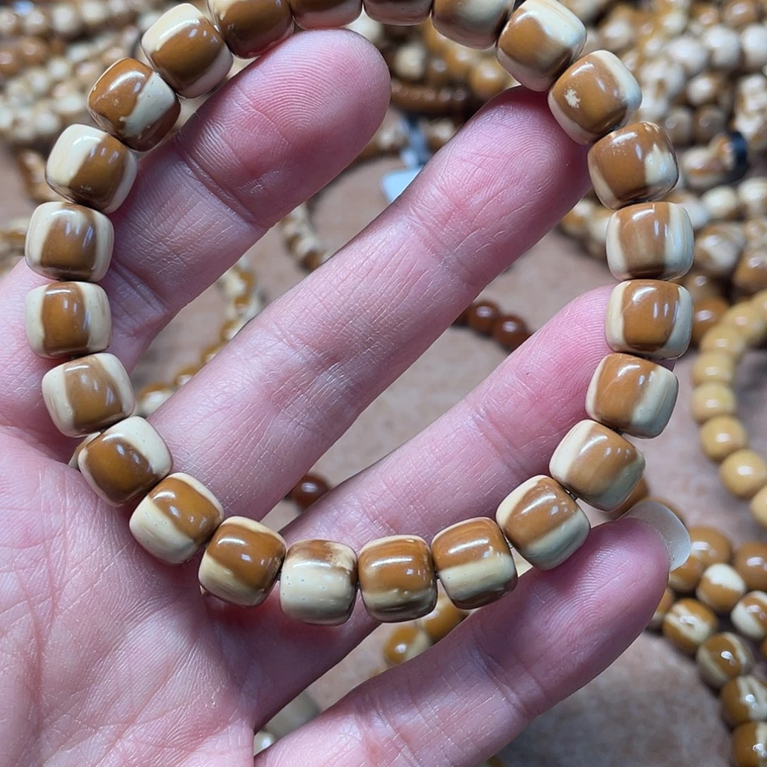 紫金鼠吊坠实心紫金鼠手串10三花