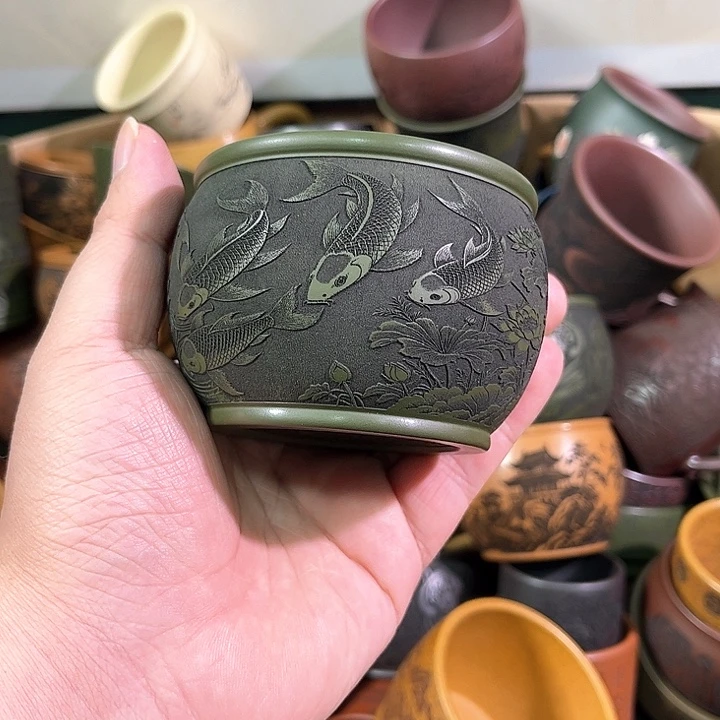 茶杯紫砂全手工紫砂主人杯