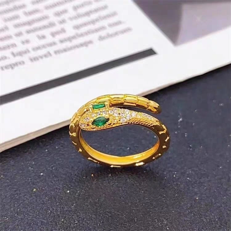 合金戒指 灵蛇开口戒指