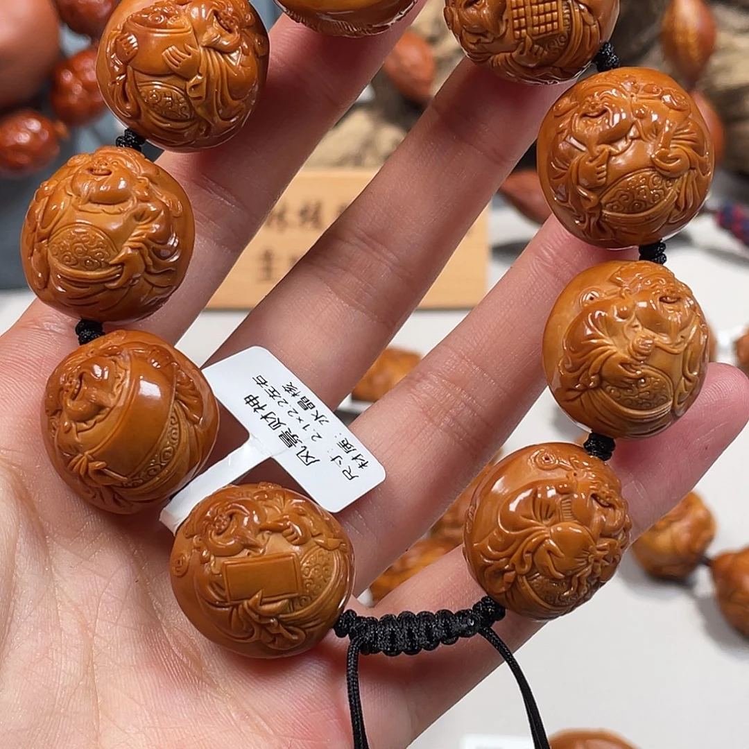 橄榄核手串/手链风景财神2.1 2.2