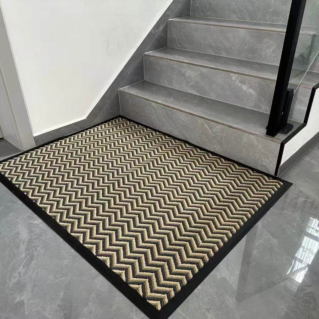 yi 家 原单 人户门地垫丙纶橡胶耐磨刮泥除尘防滑大门口脚垫