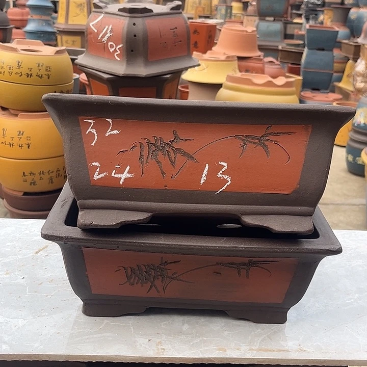 紫砂紫砂花盆盆栽