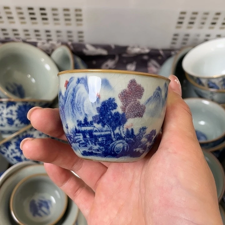 杯老淘泥富春客杯微瑕
