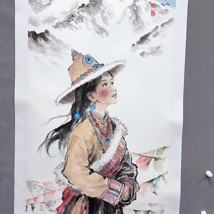 国画亲笔手绘放心去藏