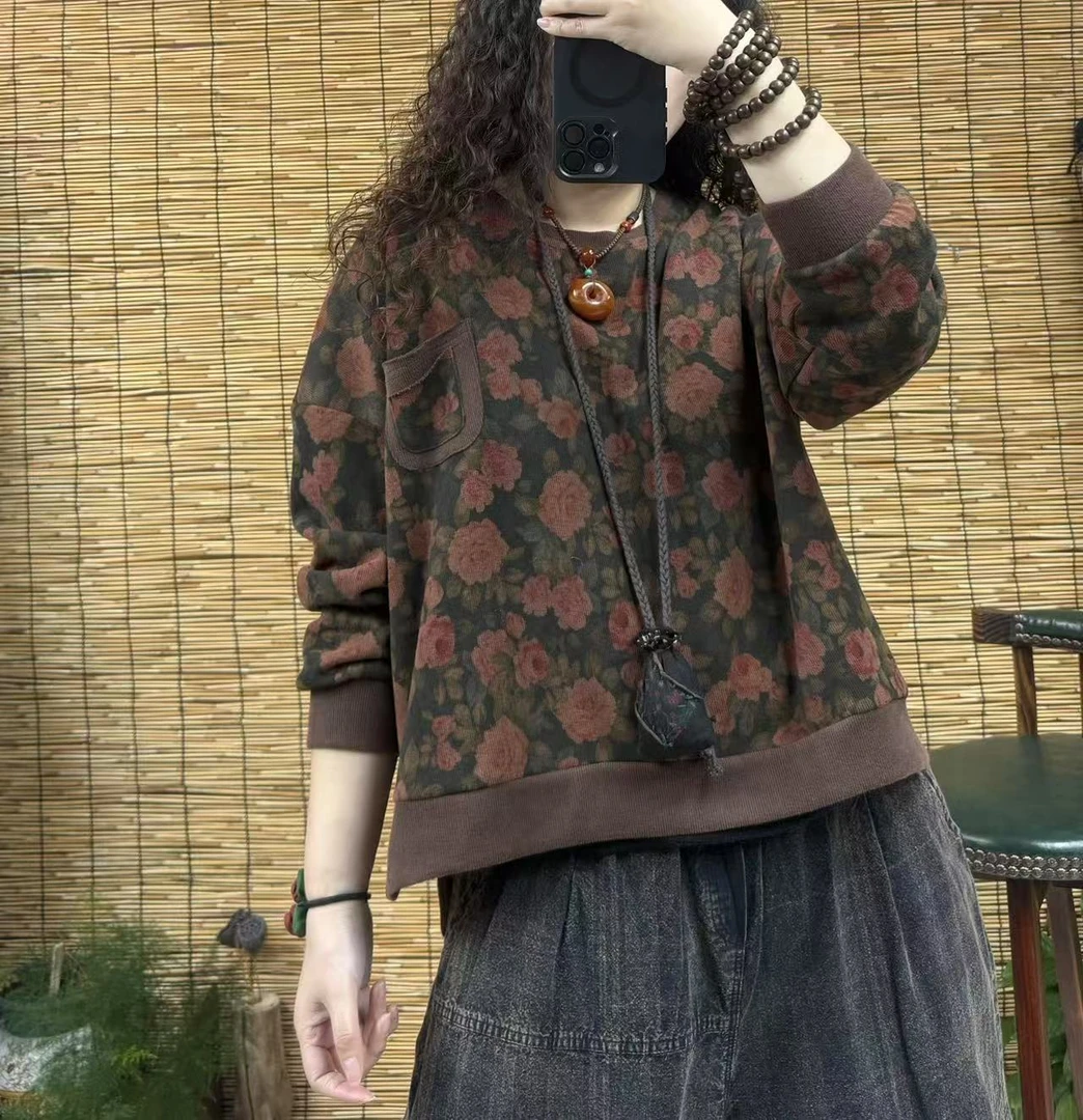 3625-2小口袋花卫衣（长58左右，90-160斤）