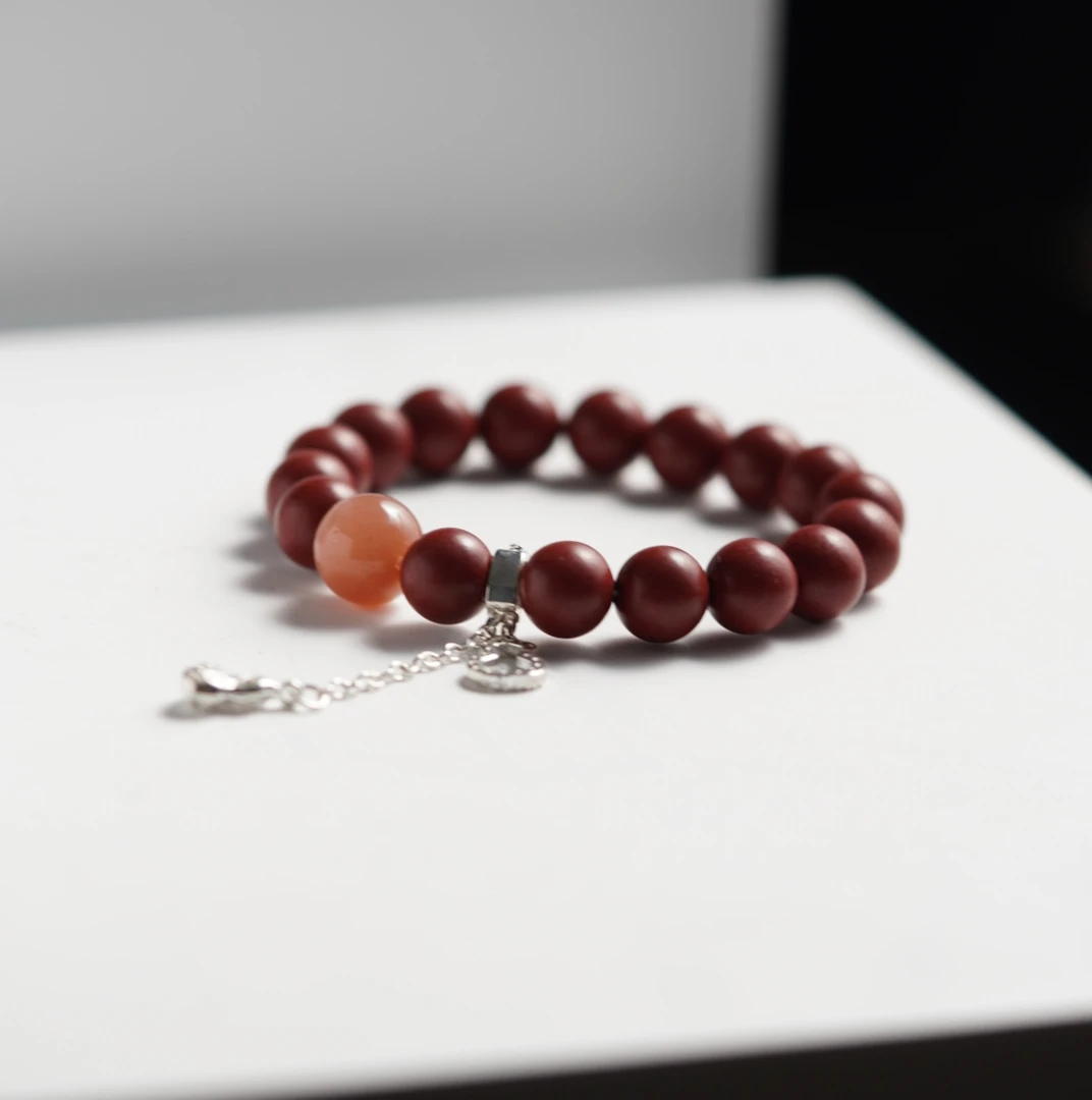 【珊木居】HXZ882JY 玫瑰版花蕊夫人合香珠1.0圆珠单圈手串