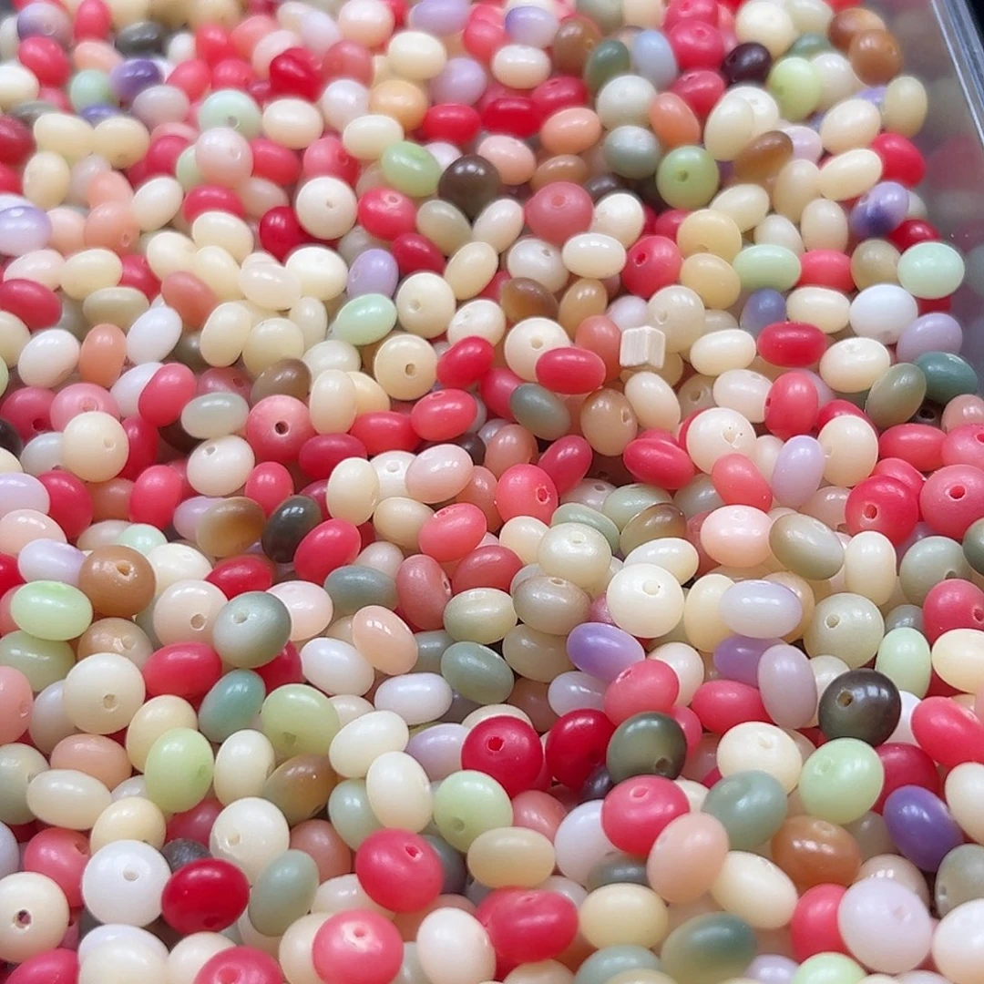 菩提根/象牙果手串瑕疵9多彩算盘500颗