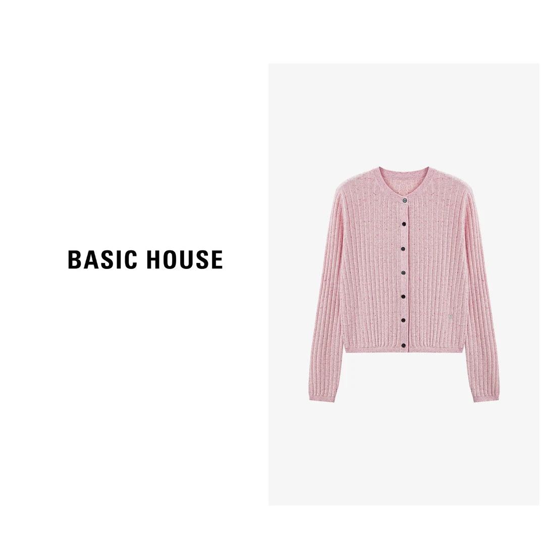 Basic House/百家好慵懒甜美减龄休闲女装气质针织衫-B0625H5K552