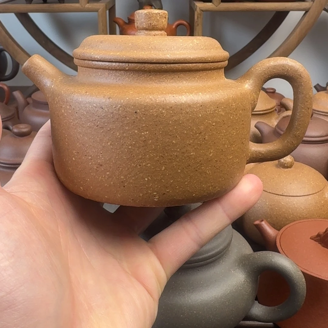 茶壶紫砂德钟300cc台西梨皮老段