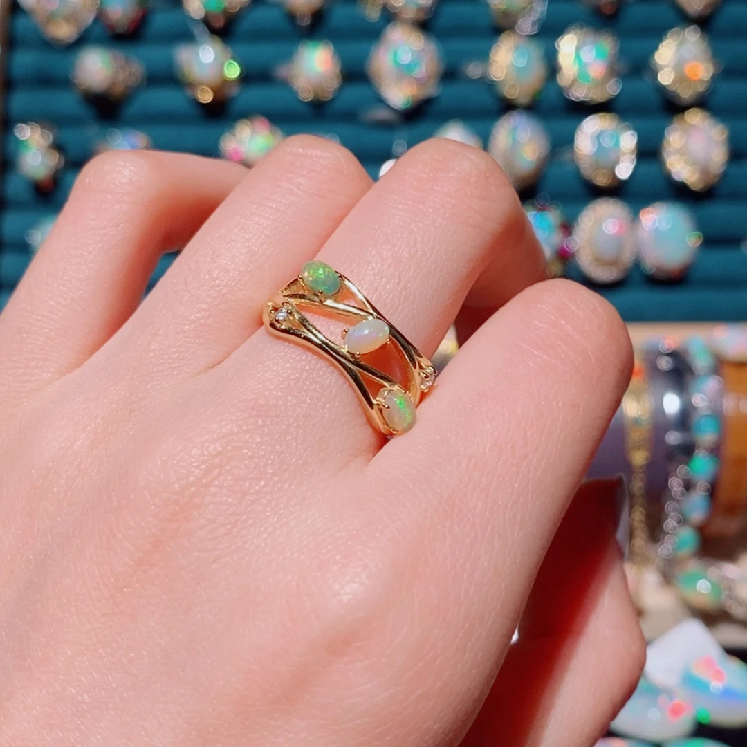 欧泊欧泊戒指银S925镶嵌