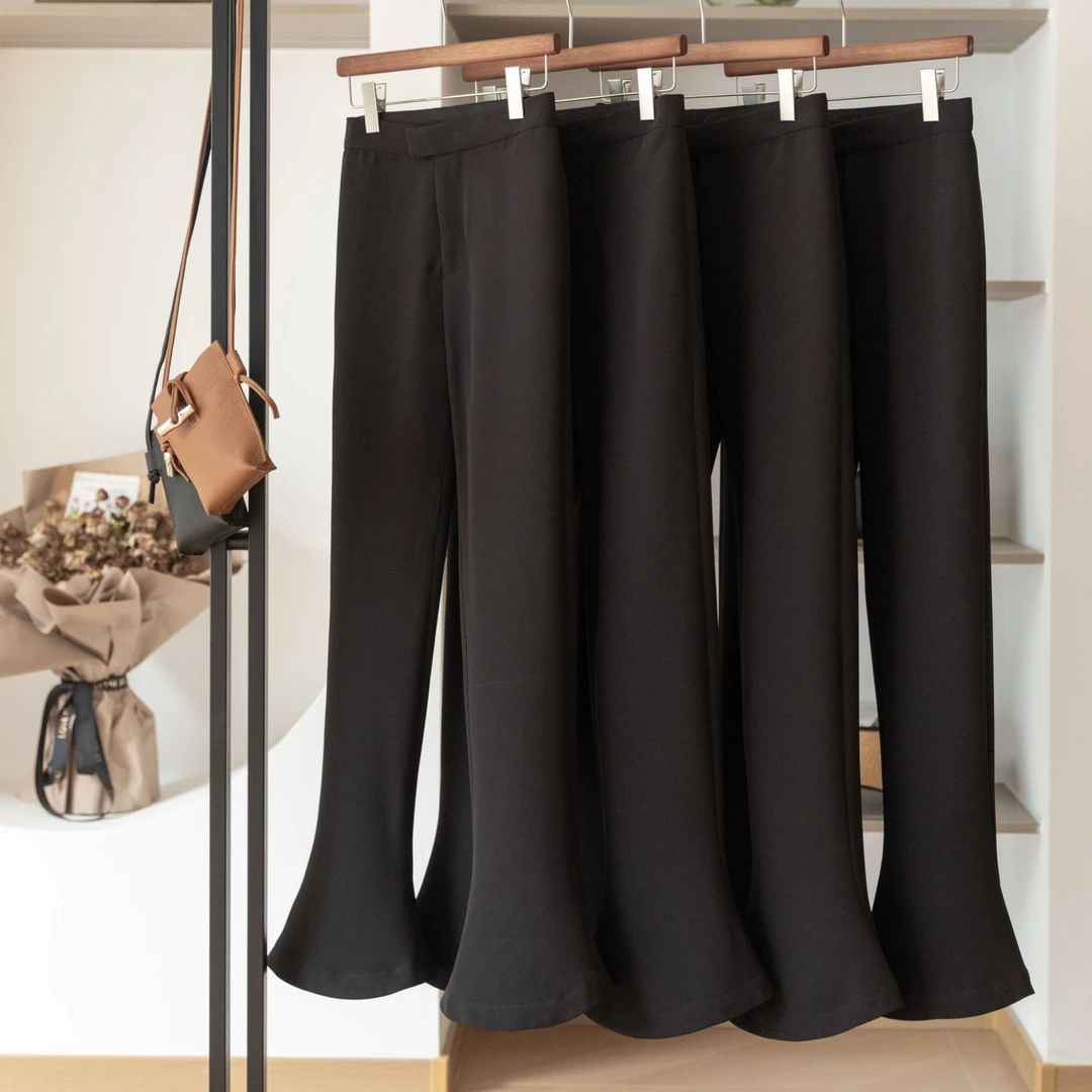 【海涛大叔】杨幂同款高腰休闲马蹄裤 BBG24C-1