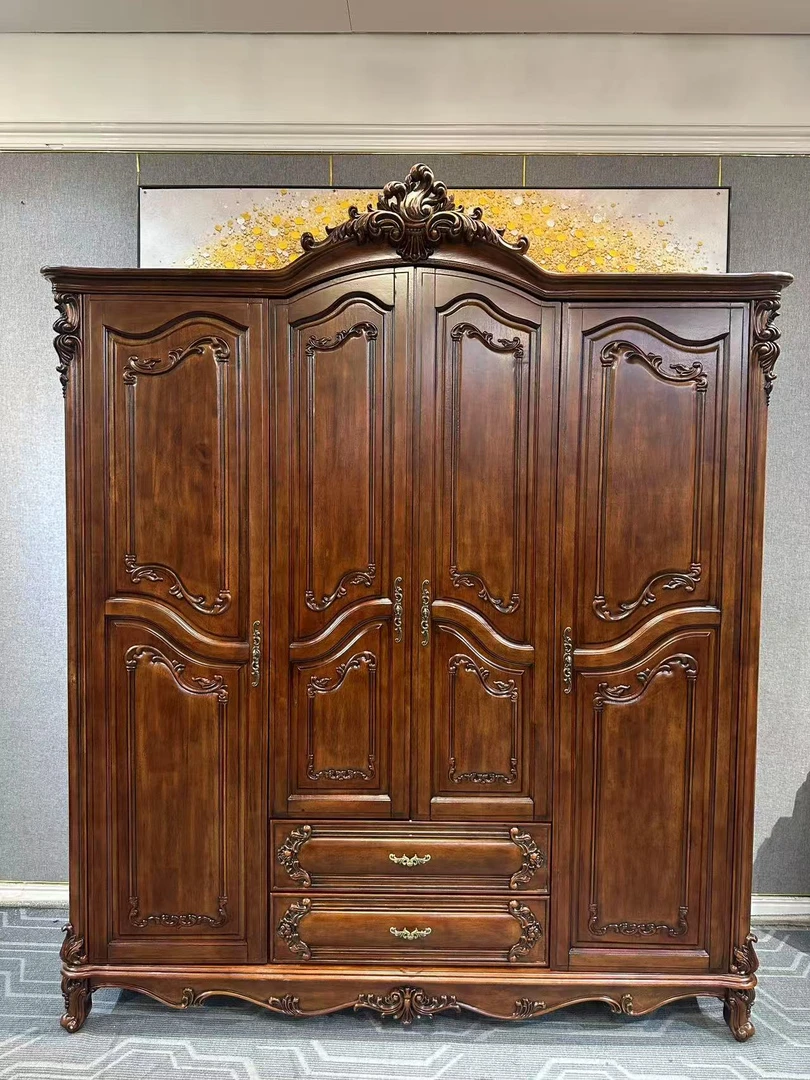 样板YG112四门衣柜 1970*660*2320 美式复古家用