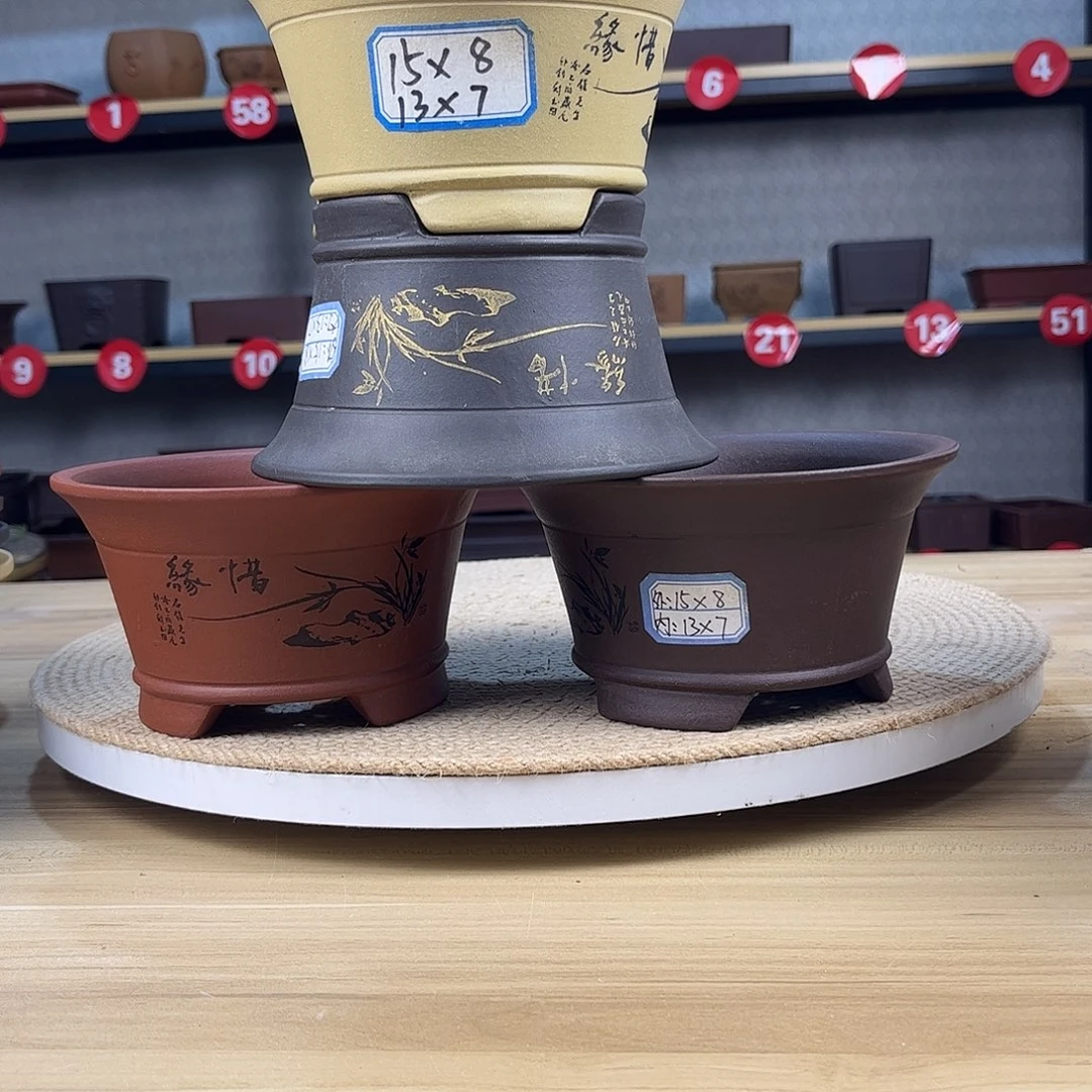 紫砂花盆紫砂花盆