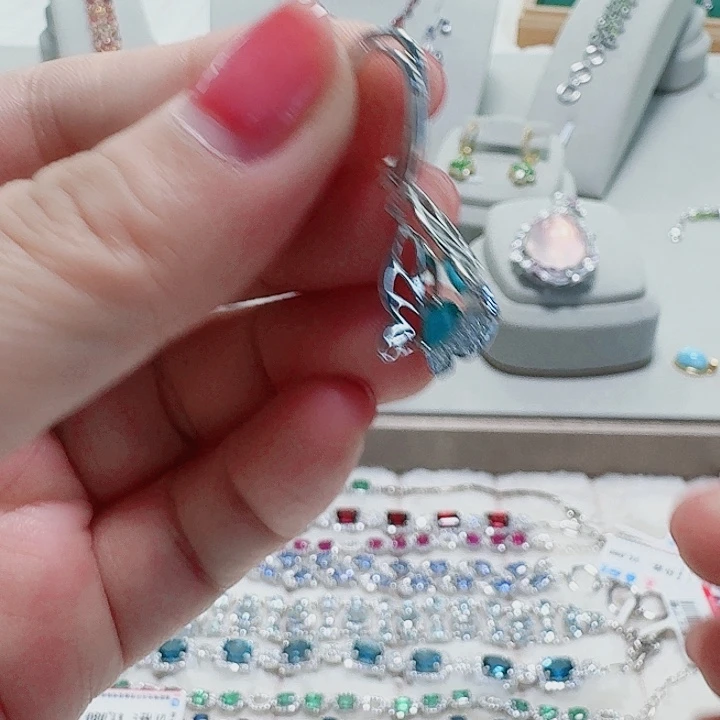 吊坠925银合成立方氧化锆