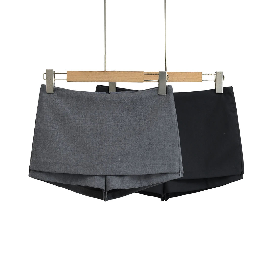 韩版辣妹开叉西装半身裙春夏新款高腰显瘦A字百搭包臀a字短裙