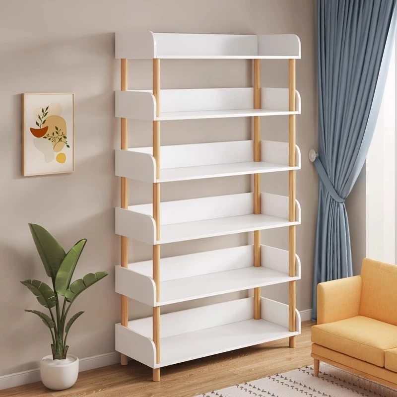 书架落地置物架多层收纳架子产品展示架窄零食架柜子分层架货架