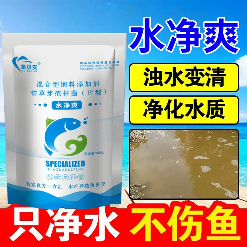 （水净爽）水产养殖复合芽孢杆菌降解氨氮亚盐硫化氢调水净水