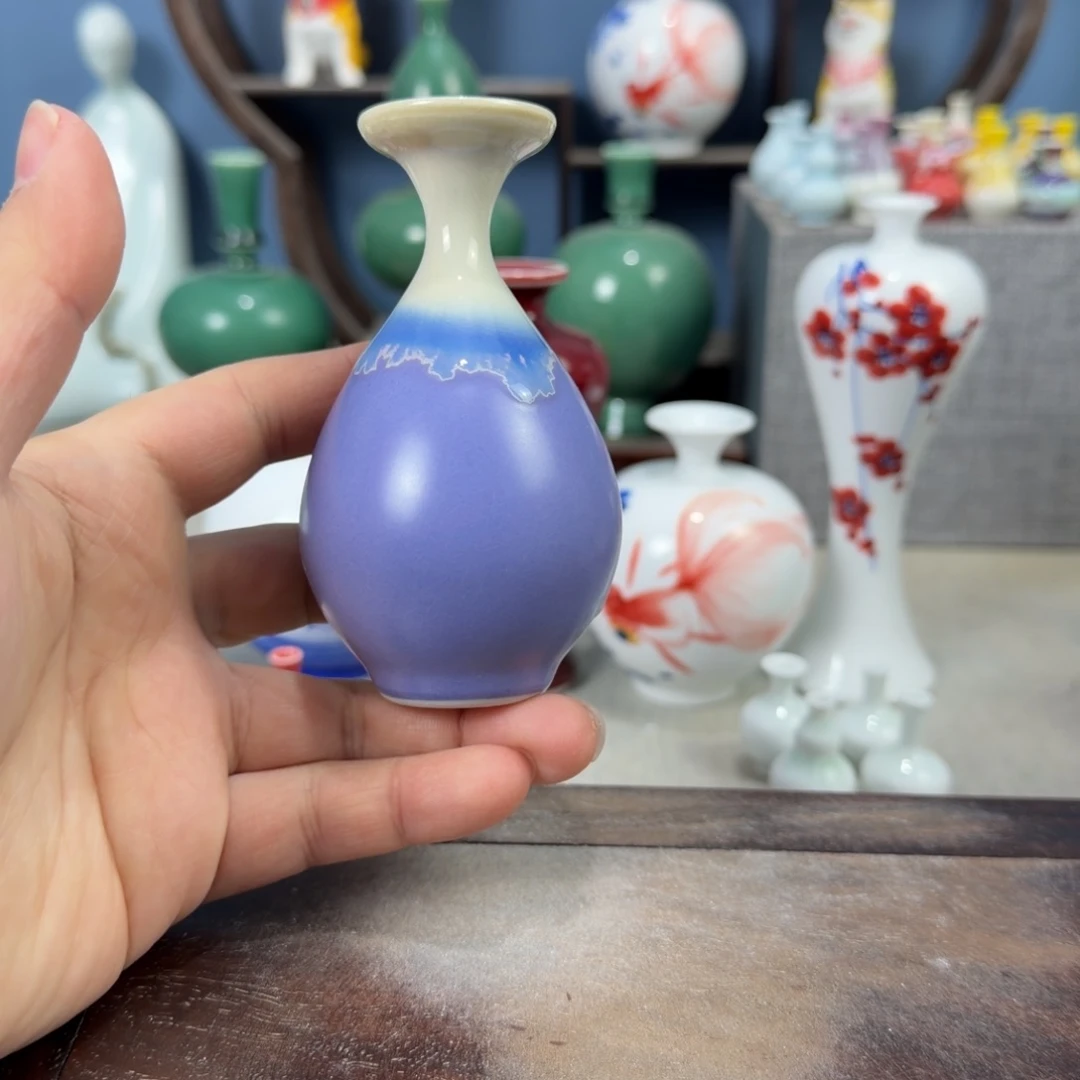 陶瓷手工小花器摆件