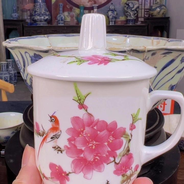 水电桃花办公杯景德镇办公杯