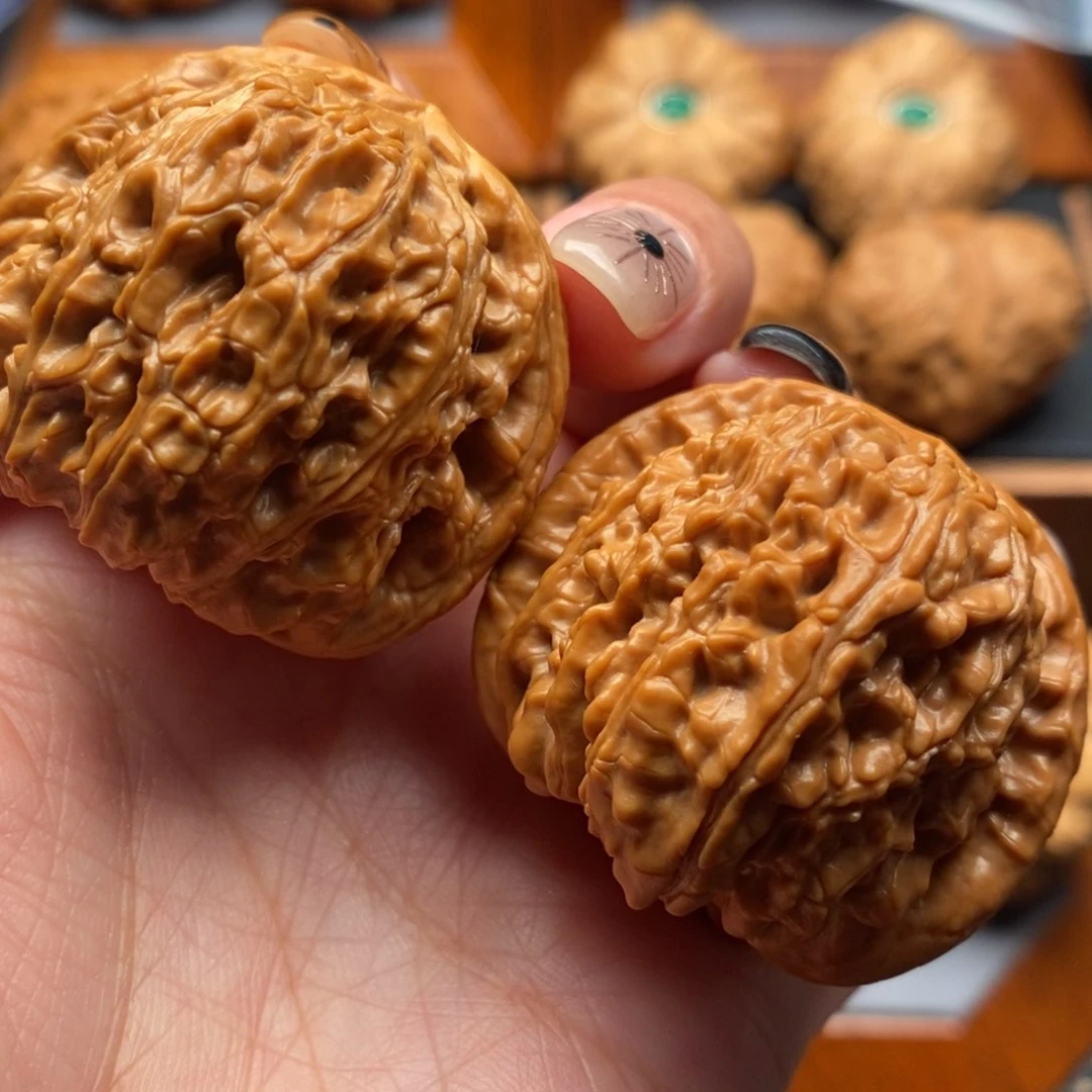 把件文玩核桃42尺寸白狮子