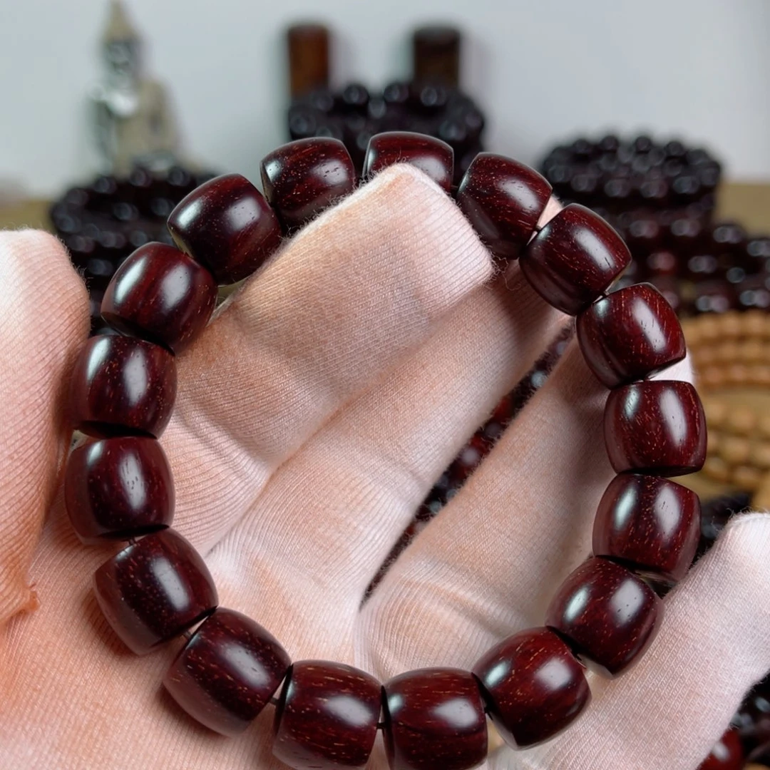 小叶紫檀手串/手链12/13大直切高油润龙鳞金星