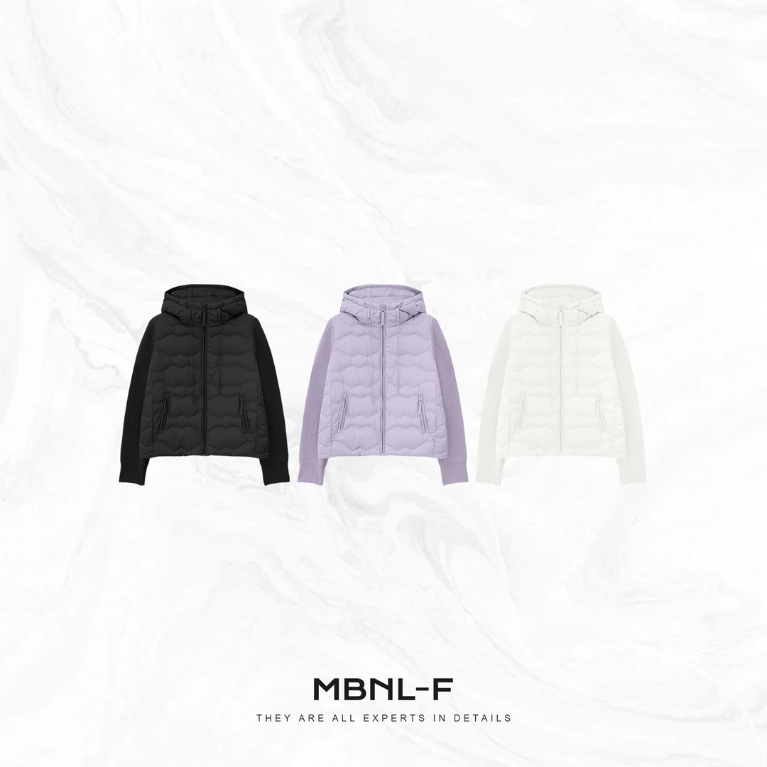 MBNL-F “随性极简” 重工针织袖轻量化长袖羽绒服 秦磊XM-XYR4510