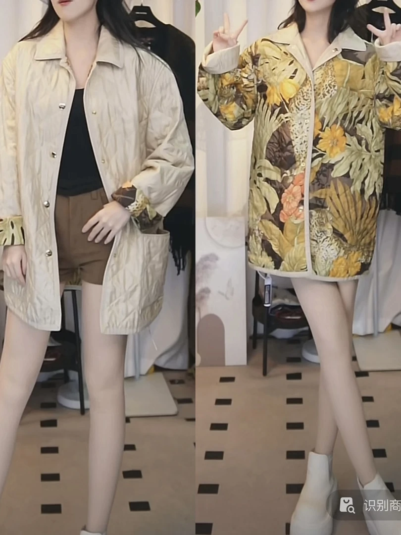 95新 FERRAGAMO/菲拉格慕 印花棉服外套/fy2147