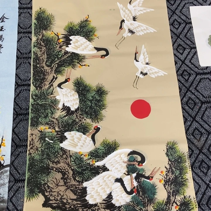 枕书斋画廊的直播间