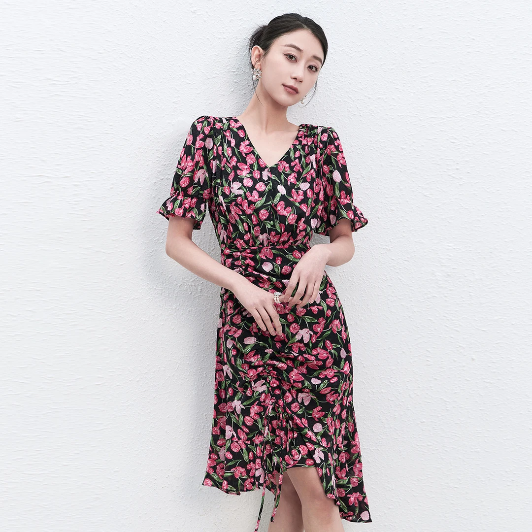 【品牌福利】EVA OUXIU/伊华欧秀连衣裙E42AQ1812