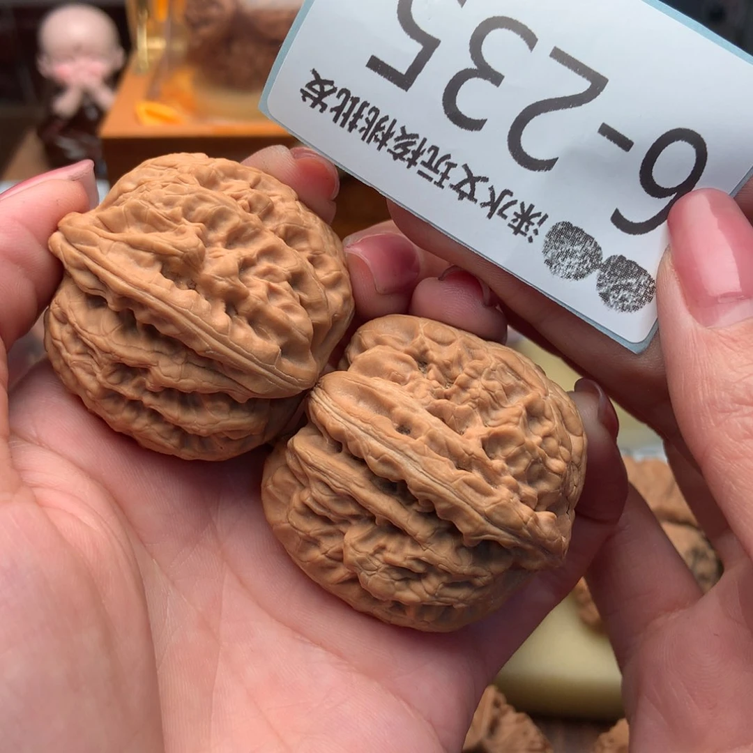 文玩核桃把件卡*42红锦鲤