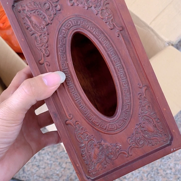 木制镂空纸巾盒处理尾货，不退换，深