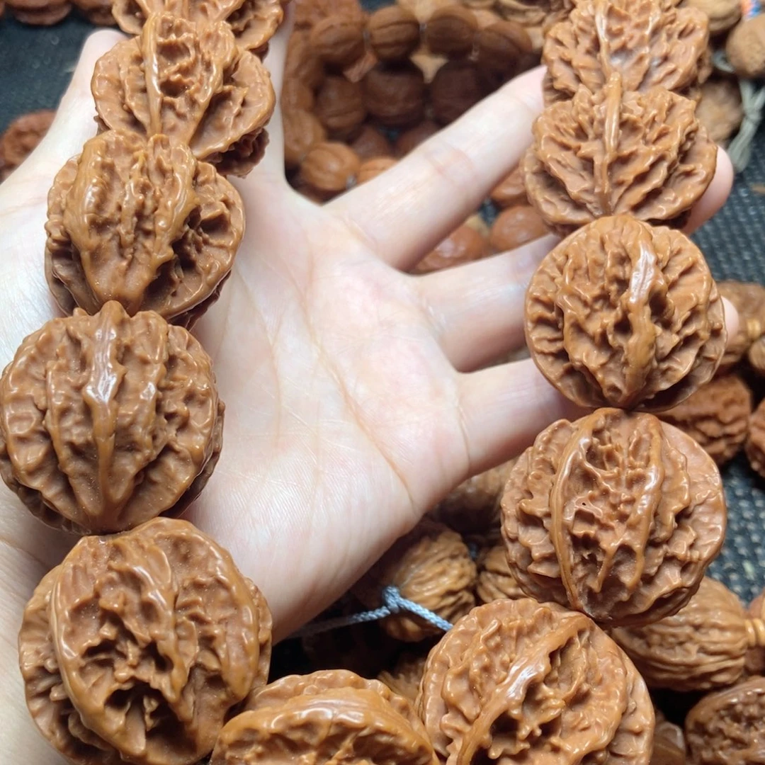 桃核吊坠霸王龙八棱手持