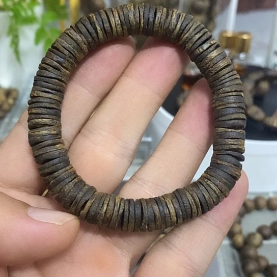 手串沉香大*桔沉水片珠12mm21克多样性发1