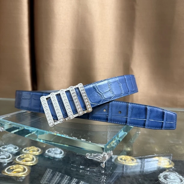 史蒂芬新款百搭男士皮带高档休闲老鹰头牛皮腰带青中老年时尚算盘