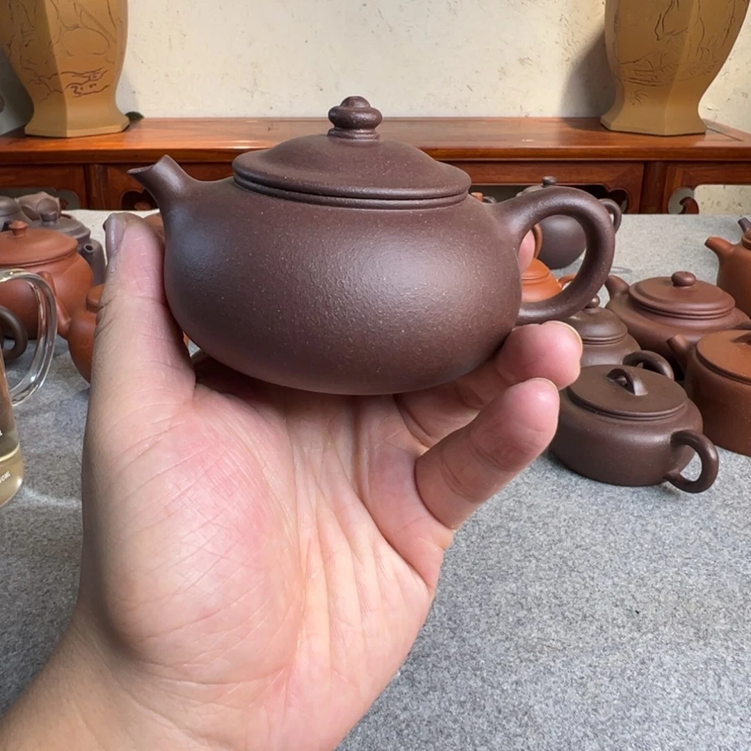 茶壶紫砂行*寒江 紫泥 半手工